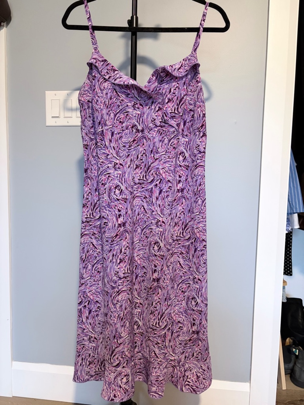 Rue21 Purple Swirl Slip Midi Dress